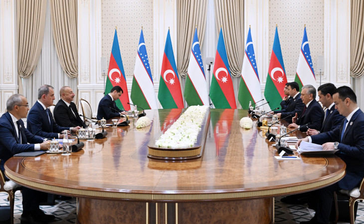 Daşkənddə Azərbaycan və Özbəkistan prezidentlərinin məhdud tərkibdə görüşü olub 