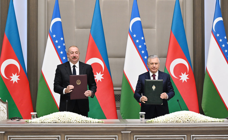 Azərbaycan-Özbəkistan sənədləri imzalanıb