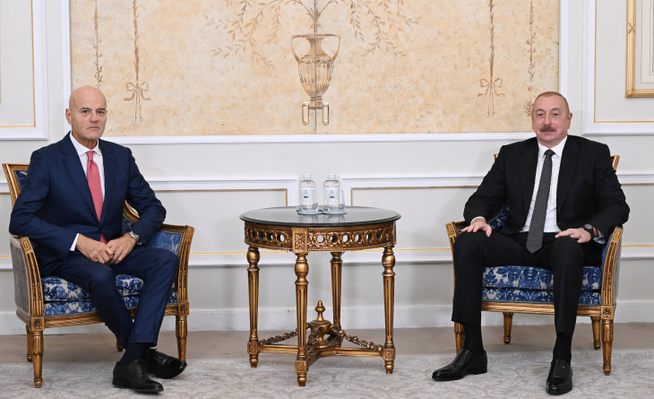 Prezident İlham Əliyev Romada İtaliyanın “Eni S.P.A” şirkətinin baş icraçı direktoru ilə görüşüb