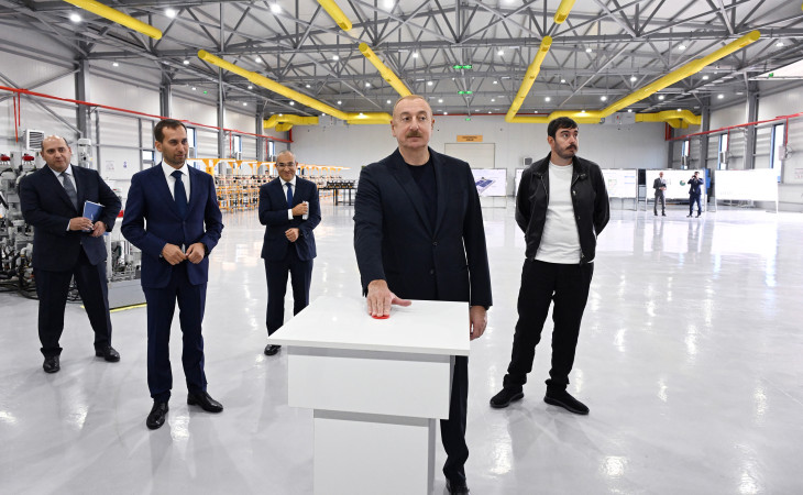 Prezident İlham Əliyev Ağdam Sənaye Parkında görülən işlərlə tanış olub, yeni zavodların açılışlarında iştirak edib