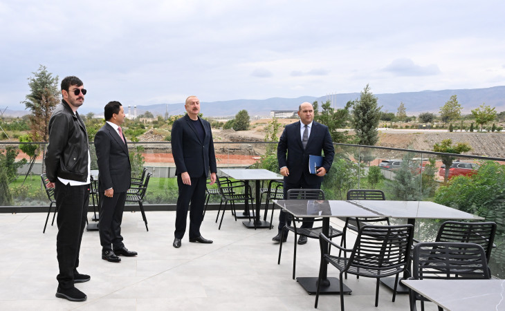 Prezident İlham Əliyev “Aghdam City Hotel”in açılışında iştirak edib