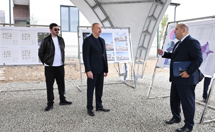 Prezident İlham Əliyev Ağdamın Xıdırlı kəndində görülən bərpa işləri ilə tanış olub