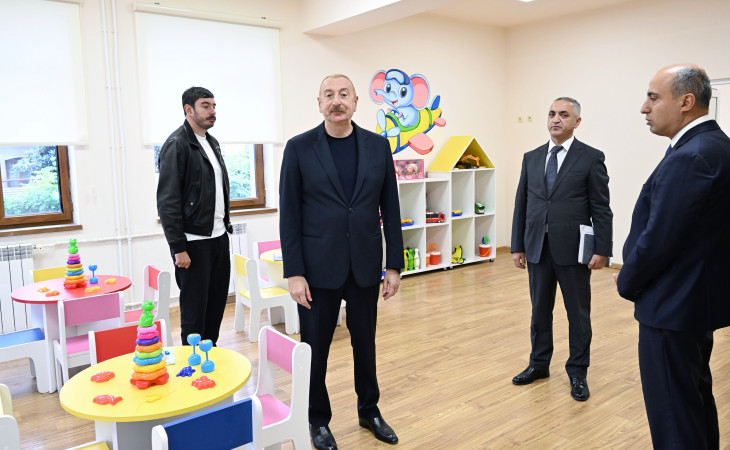 Xankəndi şəhərində 1 nömrəli körpələr evi-uşaq bağçasının təmirdən sonra açılışı olub