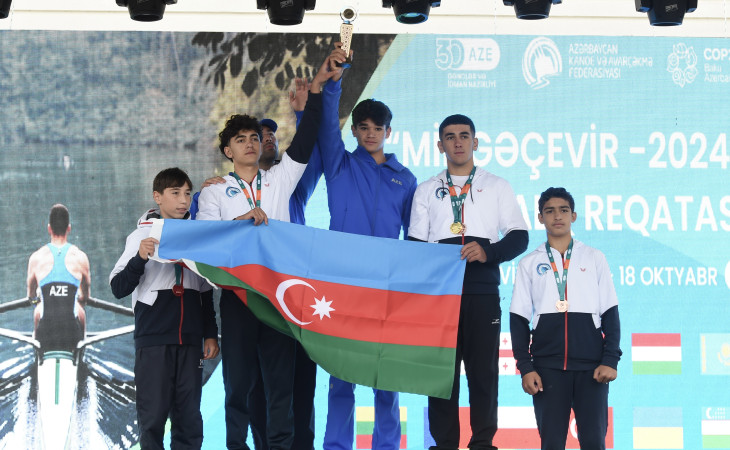 Mingəçevirdə avarçəkmə üzrə beynəlxalq yarışın bağlanış mərasimi keçirilib