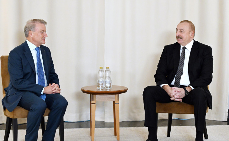 Azərbaycan Prezidenti İlham Əliyevin Kazanda “Sberbank”ın İdarə Heyətinin sədri ilə görüşü olub 