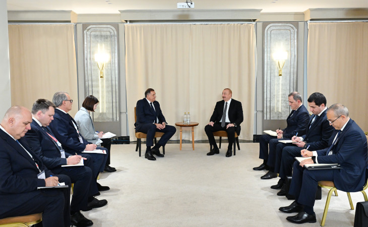 Prezident İlham Əliyevin Kazanda Bosniya və Herseqovinanın Serbska Respublikasının Prezidenti ilə görüşü olub