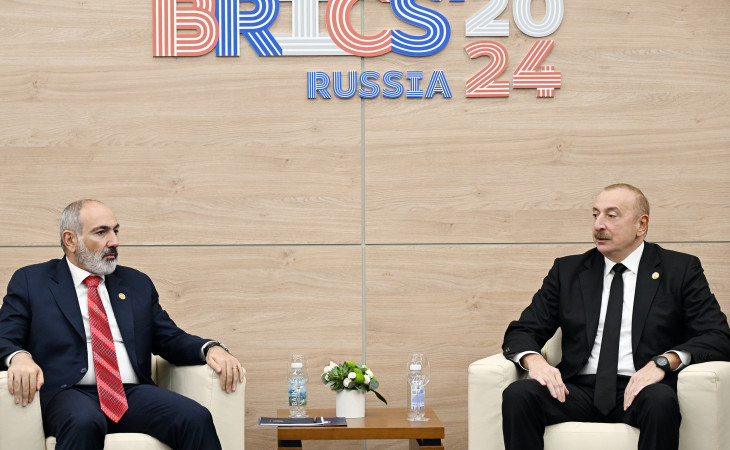 Kazan şəhərində Prezident İlham Əliyevin Ermənistanın Baş naziri ilə görüşü olub