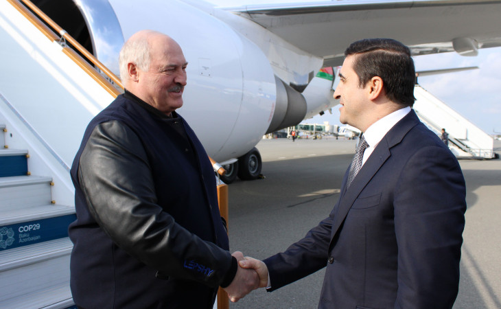Belarus Prezidenti COP29-da iştirak etmək üçün Azərbaycanda səfərdədir