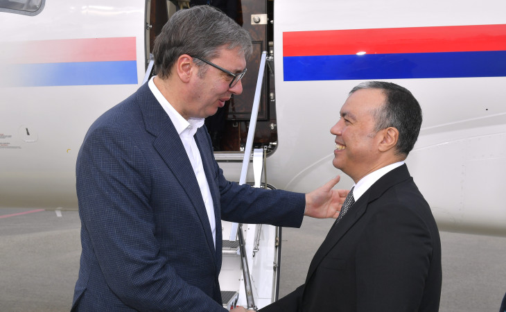 Serbiya Prezidenti Azərbaycana səfərə gəlib