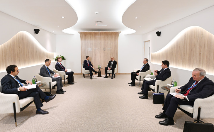 Prezident İlham Əliyev Belçikanın Baş naziri ilə görüşüb