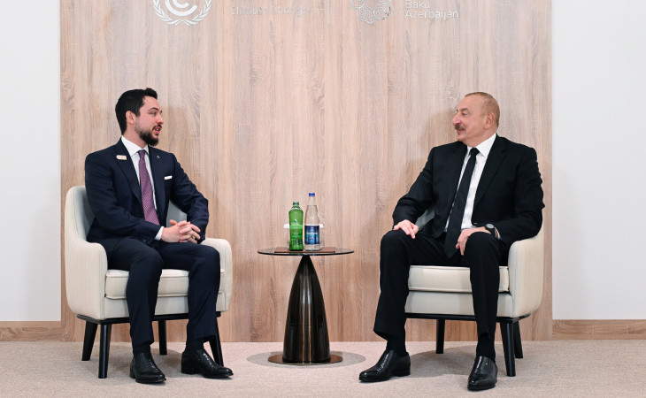 Prezident İlham Əliyev İordaniya Haşimilər Krallığının Vəliəhdi ilə görüşüb