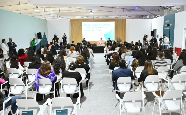 COP29-un qadınlarla bağlı panel sessiyasında zərif cinsin nümayəndələrinin ambisiyalı olmalarına çağırış edilib