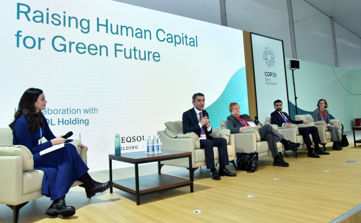 COP29-da yaşıl gələcək üçün insan kapitalının artırılması məsələləri müzakirə olunub