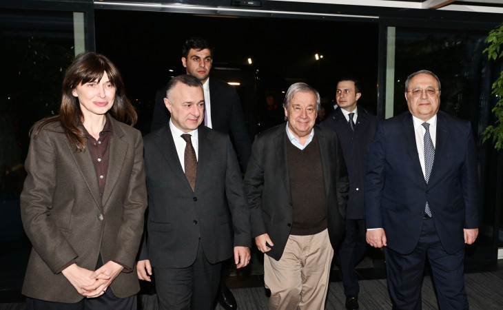 Antonio Quterreş Azərbaycana səfərə gəlib