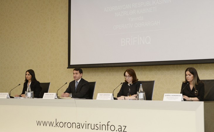 Prezidentin köməkçisi: Yoluxma hallarının azalması vətəndaşlarımızın mövcud karantin rejiminin şərtlərinə riayət etməsinin nəticəsidir