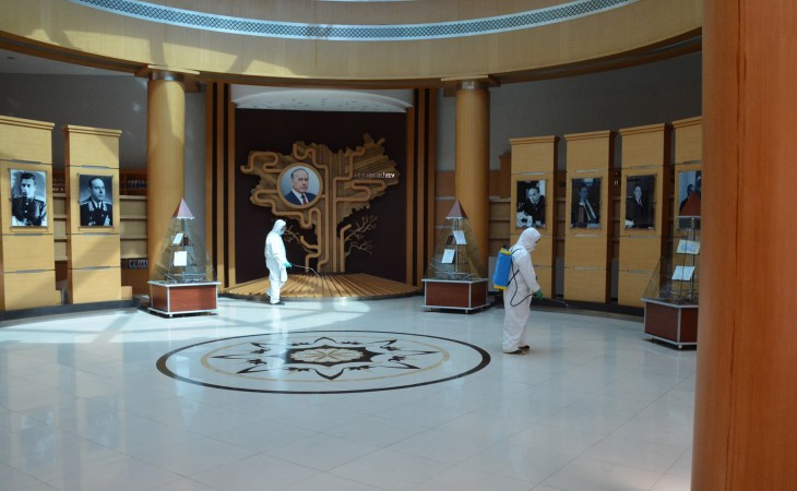 Zaqatala rayon Heydər Əliyev Mərkəzində dezinfeksiya işləri aparılıb