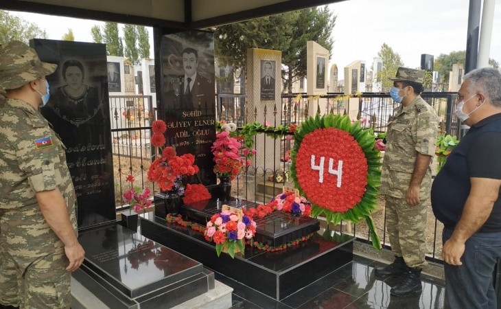 Füzulidə şəhid mayor Elnur Əliyevin xatirəsi anılıb