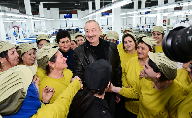 Azərbaycan-Özbəkistan birgə müəssisəsi olan Xankəndi tikiş fabriki ilə tanışlıq