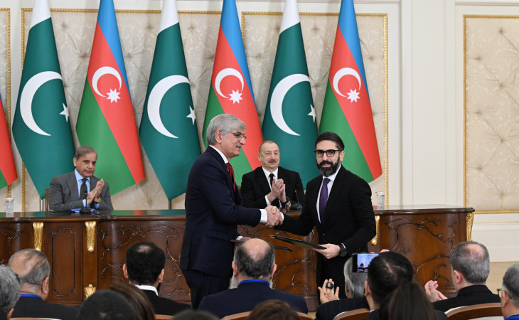 Azərbaycan ilə Pakistan arasında imzalanmış sənədlər mübadilə edilib