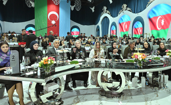 Arzu Əliyeva şəhid anaları ilə birgə iftar məclisində iştirak edib