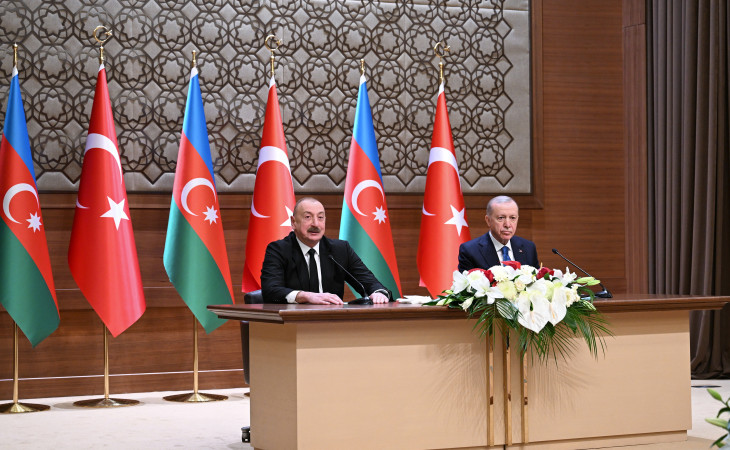 Azərbaycan və Türkiyə prezidentləri İğdır-Naxçıvan qaz kəmərinin videobağlantı formatında açılış mərasimində iştirak ediblər