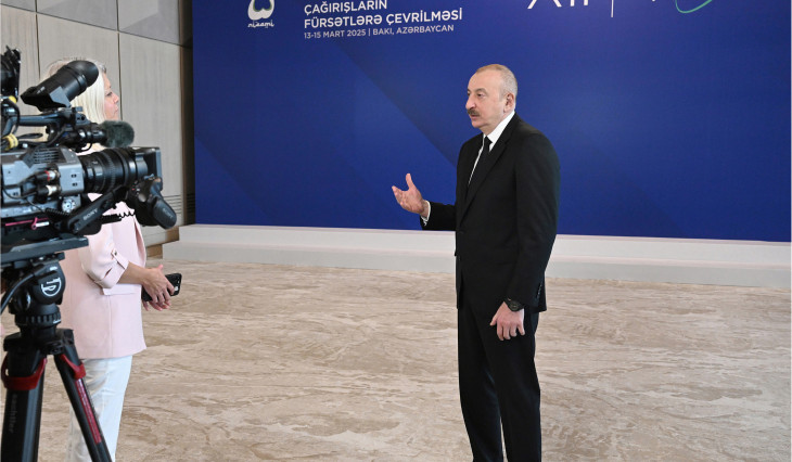 Prezident İlham Əliyev “Euronews” televiziyasına müsahibə verib