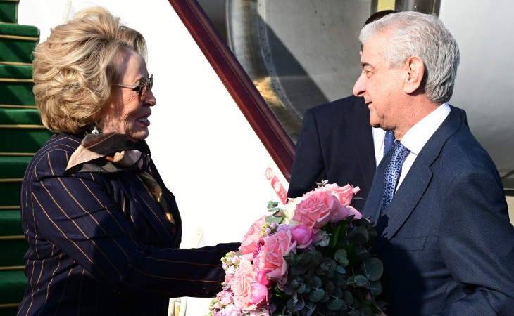 Rusiya Federal Məclisi Federasiya Şurasının sədri Azərbaycana rəsmi səfərə gəlib