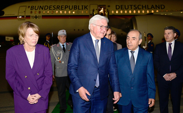 Almaniya Prezidenti Frank-Valter Ştaynmayer Azərbaycana rəsmi səfərə gəlib