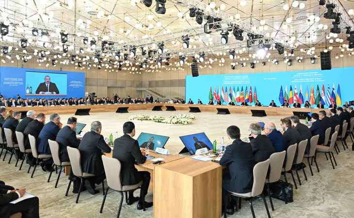 11th Southern Gas Corridor Advisory Council Ministerial Meeting and 3rd Green Energy Advisory Council Ministerial Meeting begins in Baku President Ilham Aliyev is attending the event