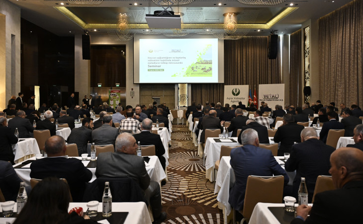 Heyvan sağlamlığı və baytarlıq xidmətlərinin təşkili sahəsində müasir metodların tətbiqinə dair seminar keçirilib