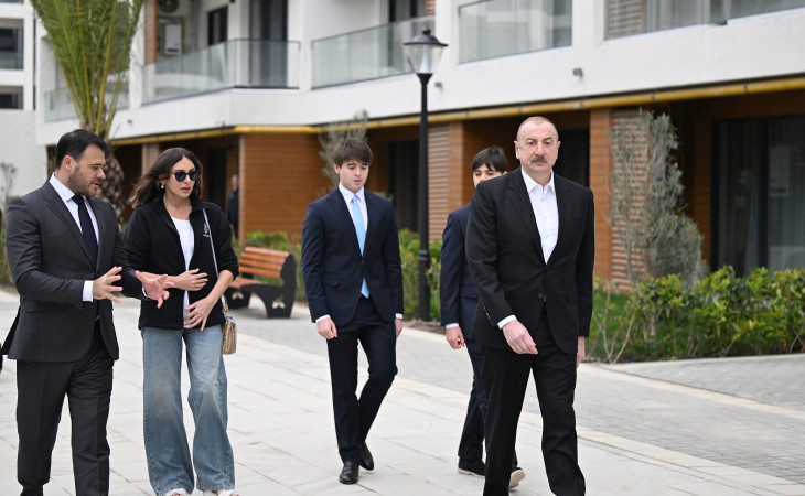 President Ilham Aliyev and First Lady Mehriban Aliyeva reviewed ongoing projects at Sea Breeze Resort