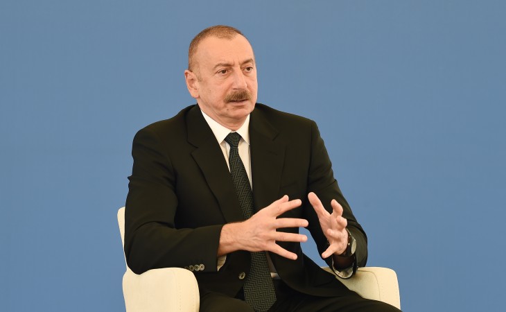 Президент Ильхам Алиев: Строительство электростанции «Гобу» - очень важный шаг в укреплении нашего энергетического потенциала
