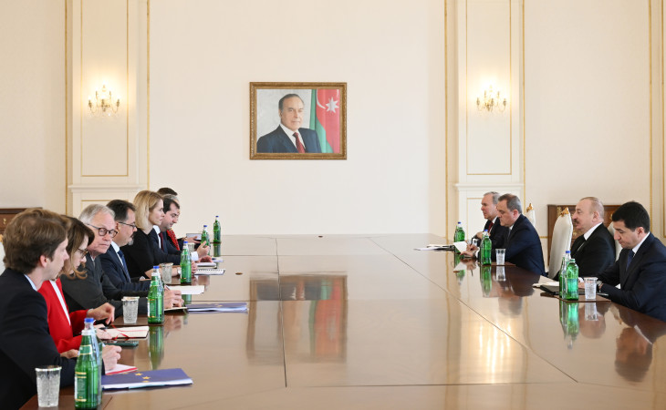Prezident İlham Əliyev Avropa İttifaqının ali nümayəndəsi, Avropa Komissiyasının vitse-prezidenti Kaya Kallası qəbul edib