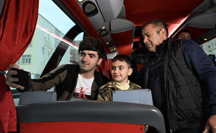 Xocalı şəhərinə növbəti köç karvanı yola salınıb