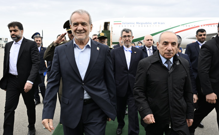 İran Prezidenti Məsud Pezeşkian Azərbaycana rəsmi səfərə gəlib