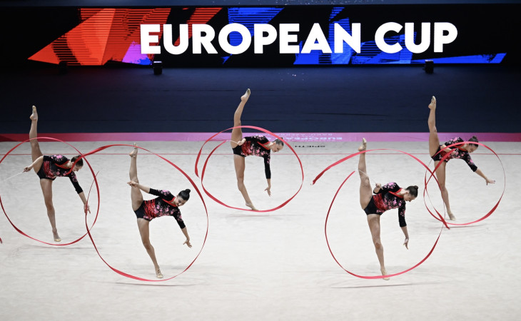 Azərbaycanın bədii gimnastika üzrə qrup hərəkətləri komandası Avropa Kubokunda bürünc medal qazanıb
