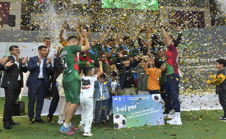 Ulu Öndər Heydər Əliyevin xatirəsinə həsr olunmuş minifutbol turnirinin qalibləri mükafatlandırılıb