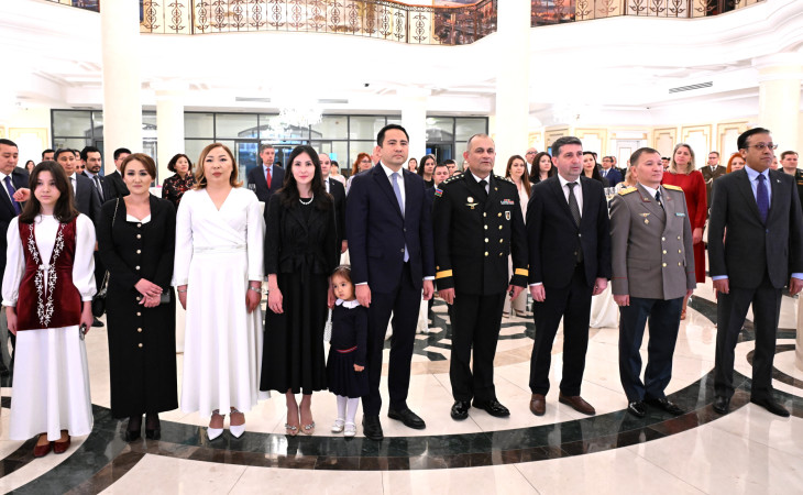 Bakıda Qazaxıstan Respublikasının Vətən Müdafiəçisi Günü qeyd olunub