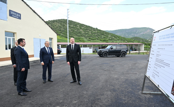 “Qoç Ət” Kəndli Fermer Təsərrüfatı MMC-nin Xocalının Xanabad kəndindəki heyvandarlıq kompleksinin açılışı olub