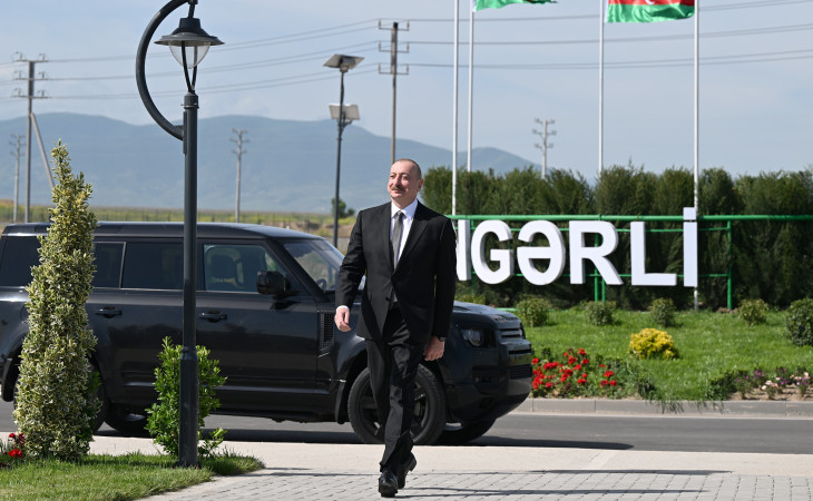 Prezident İlham Əliyev Ağdam rayonunun Kəngərli kəndinin birinci mərhələsinin açılışında iştirak edib
