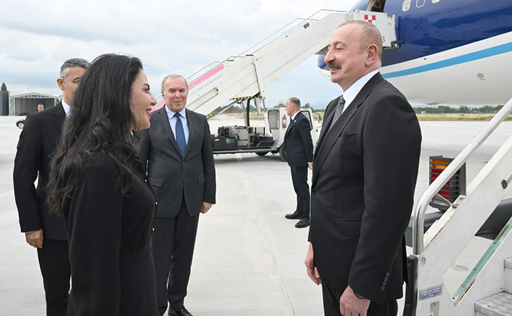 Prezident İlham Əliyev Albaniyaya işgüzar səfərə gəlib