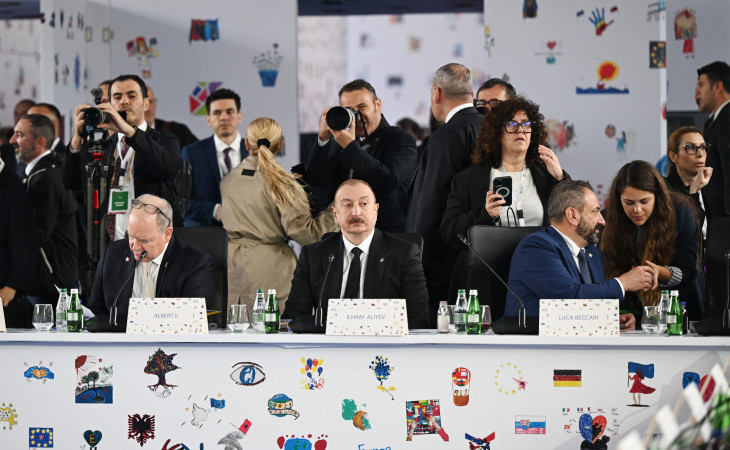 Prezident İlham Əliyev “Avropa Siyasi Birliyi” 6-cı Zirvə toplantısının açılış plenar sessiyasında iştirak edib