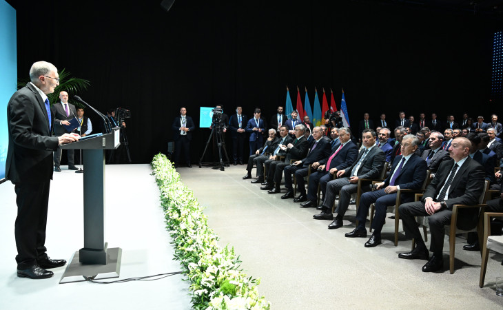 Prezident İlham Əliyev Nobel mükafatı laureatı Əziz Sancarın Əlişir Nəvai Beynəlxalq Mükafatı ilə təltif olunması mərasimində iştirak edib