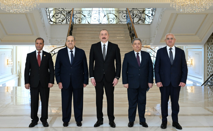 Azərbaycan Prezidenti İlham Əliyev Misir Senatının sədrini qəbul edib