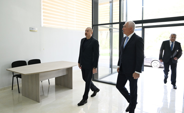 Prezident İlham Əliyev Laçın rayonunun Bəylik kəndinin açılışında iştirak edib