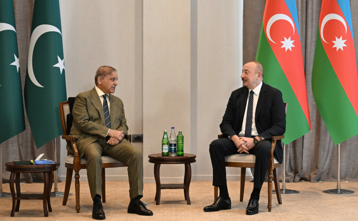 Laçında Azərbaycan Prezidenti İlham Əliyevin Pakistanın Baş naziri ilə məhdud tərkibdə görüşü keçirilir