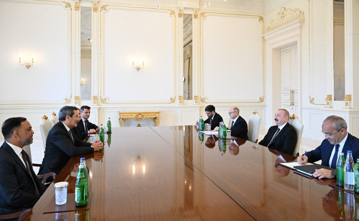 Prezident İlham Əliyev “Schlumberger Overseas S.A” şirkətinin baş icraçı direktorunu qəbul edib