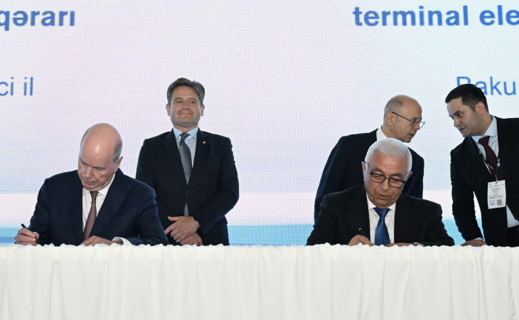 “Şəfəq” GES və Səngəçal terminalının elektrikləşdirilməsi ilə bağlı müqavilələr imzalanıb