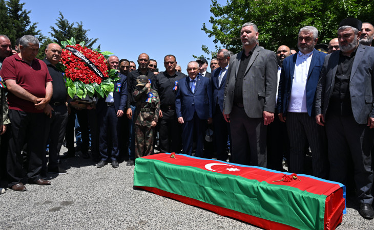 Birinci Qarabağ müharibəsinin itkin şəhidi Sahil İbrahimov Əmircan qəsəbəsində torpağa tapşırılıb