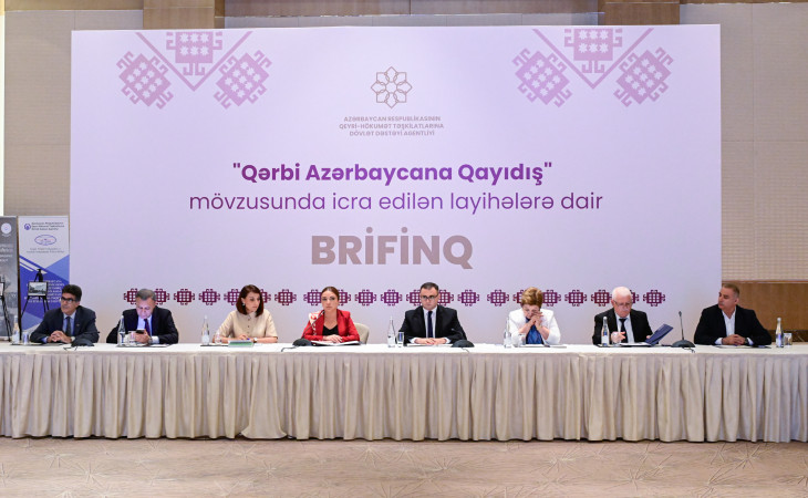 Qərbi Azərbaycan mövzusunda QHT layihələrinin keyfiyyət və kəmiyyət göstəriciləri yüksəlib - Brifinq